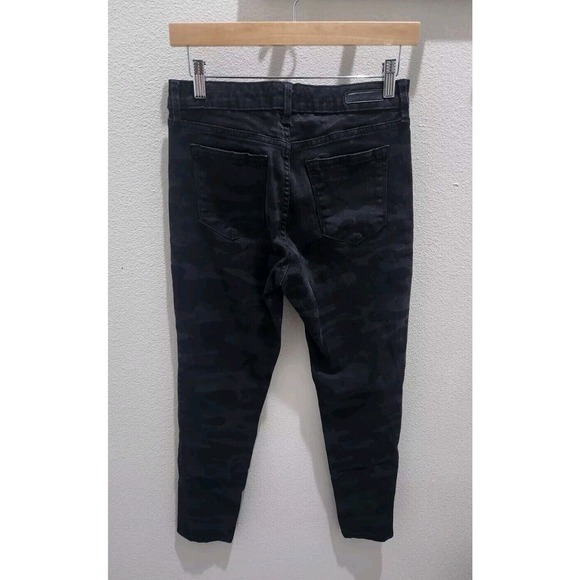 Social Standard by Sanctuary Womens Mid-Rise‎ Ankle Skinny Jean Black Camo Sz 6 - Picture 2 of 11